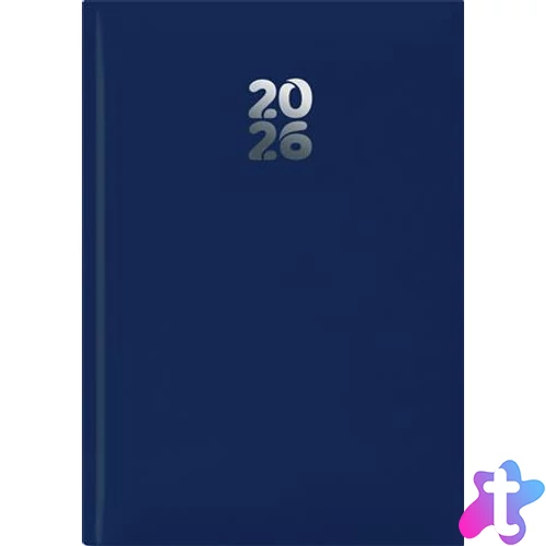 Naptár, tervező, A5, heti, DAYLINER, "Pannon", sötétkék