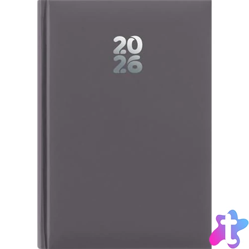 Naptár, tervező, A5, heti, DAYLINER, "Pannon", szürke