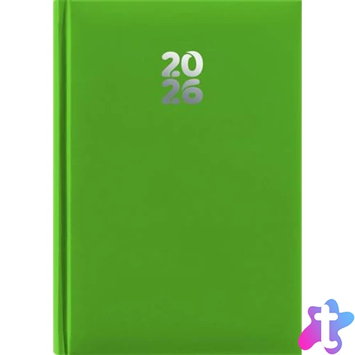 Naptár, tervező, A5, heti, DAYLINER, "Pannon", világoszöld