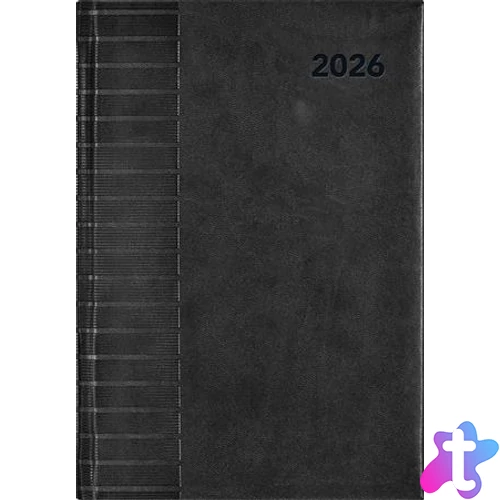 Naptár, tervező, B5, heti, DAYLINER, "Tucson", fekete