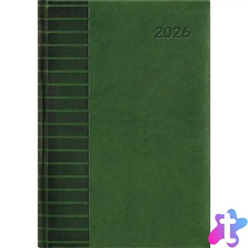 Naptár, tervező, B5, heti, DAYLINER, "Tucson", zöld