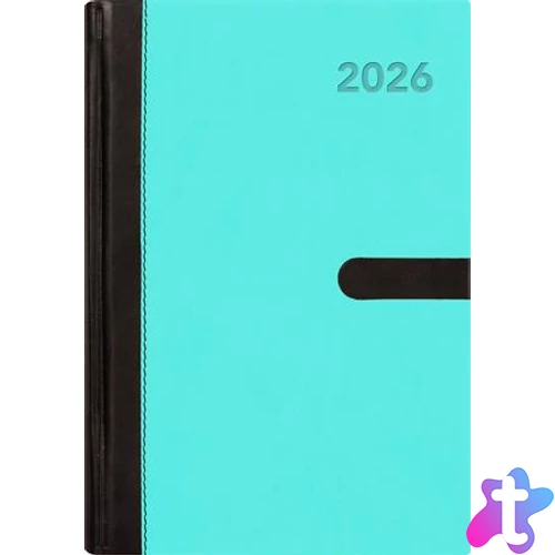 Naptár, tervező, A5, heti, DAYLINER, "Winner", kék