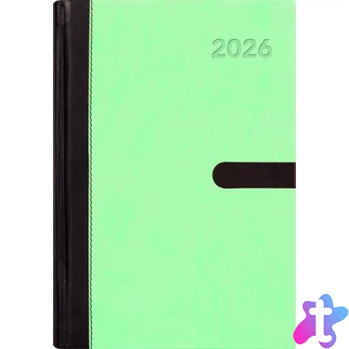 Naptár, tervező, A5, heti, DAYLINER "Winner", menta