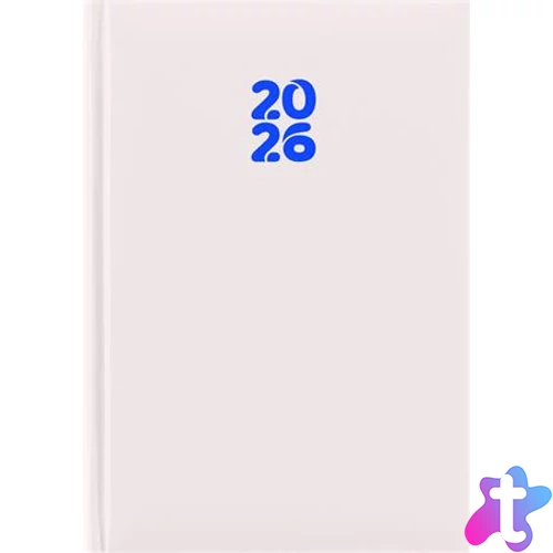 Naptár, tervező, A5, napi, DAYLINER, "Pannon", fehér