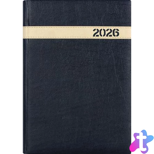 Naptár, tervező, A5, napi, DAYLINER, "The Boss", fekete