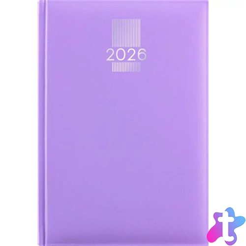 Naptár, tervező, A5, napi, DAYLINER, "MyPastel", lila