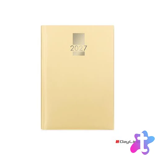 Naptár, tervező, A5, napi, DAYLINER, "MyPastel", sárga