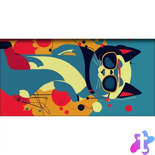 Naptár, tervező, A5, napi, DAYLINER "Colors Astro Cat"