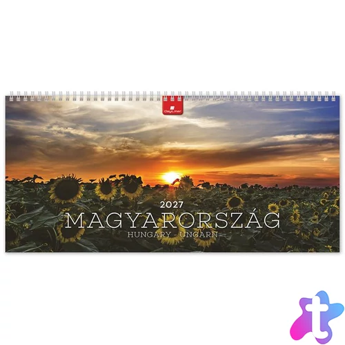 Naptár, asztali, álló, DAYLINER "Magyarország"
