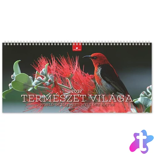Naptár, asztali, álló, DAYLINER "Természet világa"
