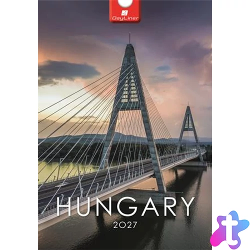 Naptár, fali, DAYLINER, "Hungary"