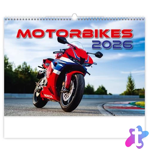 Naptár, fali, DAYLINER, "Motorbikes"