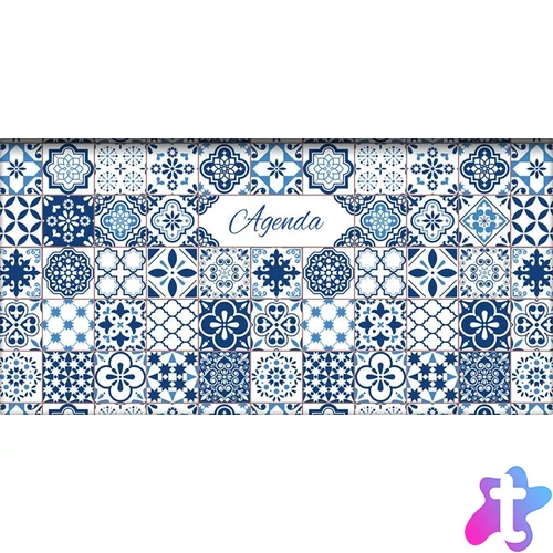 Zsebnaptár, fekvő elrendezésű, DAYLINER, "Colors Ceramic"