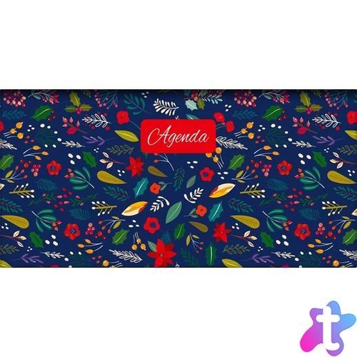 Zsebnaptár, fekvő elrendezésű, DAYLINER, "Colors Folk"