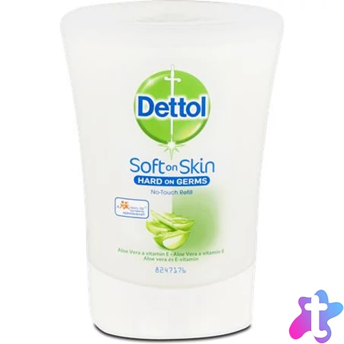 Folyékony szappan utántöltő, 250 ml, DETTOL, Aloe Vera és E-vitamin