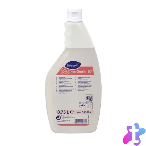 Rozsdamentes acél ápolószer, 750 ml, DIVERSEY "Suma Inox Classic"