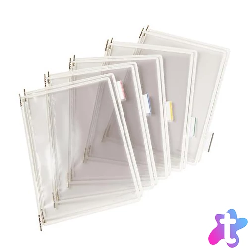 Bemutatótábla, A4, acélkeretes, DJOIS, fehér