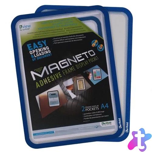 Infokeret, öntapadós háttal, A4, DJOIS "Magneto", kék