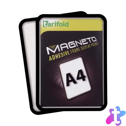 Infokeret, öntapadós háttal, A4, DJOIS "Magneto", fekete