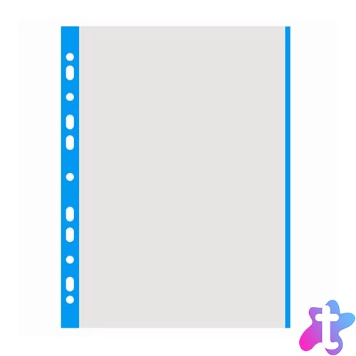 Genotherm, lefűzhető, színes szélű, A4, 40 mikron, narancsos felület, DONAU, kék