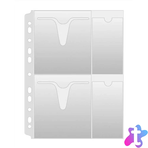 CD/DVD genotherm, lefűzhető, A4, 160 mikron, víztiszta, DONAU