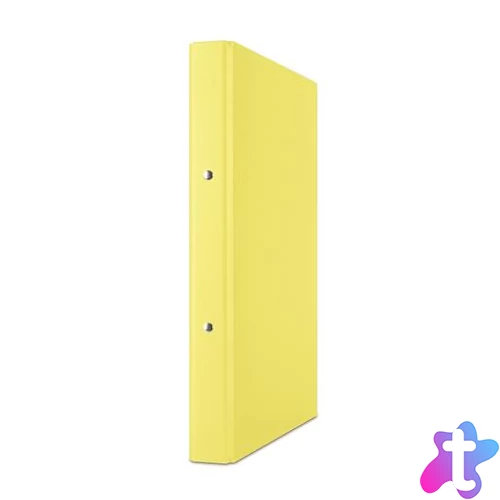 Gyűrűs könyv, 2 gyűrű, 35 mm, A4, PP/karton, DONAU, citromsárga