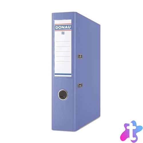 Iratrendező, 75 mm, A4, PP/karton, élvédő sínnel, DONAU "Master", világoskék