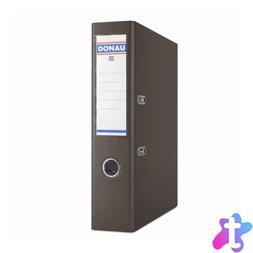 Iratrendező, 75 mm, A4, PP/karton, DONAU "Szivárvány", barna