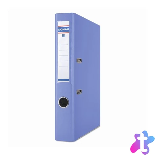 Iratrendező, 50 mm, A4, PP, élvédő sínnel, DONAU "Premium", világoskék