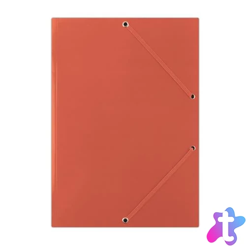 Gumis mappa, karton, A4, DONAU "Standard", piros