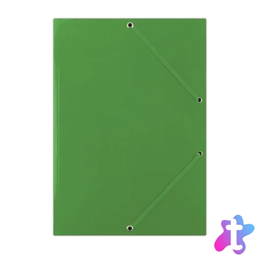 Gumis mappa, karton, A4, DONAU "Standard", zöld