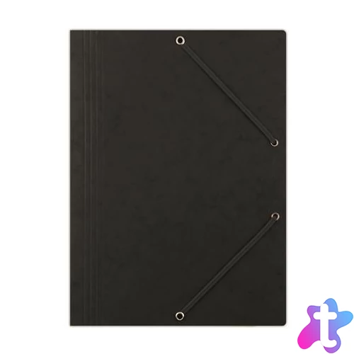 Gumis mappa, prespán, A4, DONAU "Premium", fekete