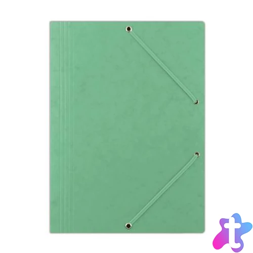 Gumis mappa, prespán, A4, DONAU "Premium", zöld