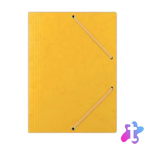 Gumis mappa, prespán, A4, DONAU "Premium", citromsárga