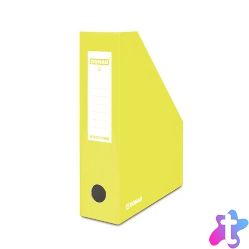Iratpapucs, karton, 80 mm, DONAU, citromsárga