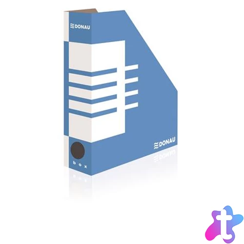 Iratpapucs, karton, 80 mm, DONAU, kék-fehér