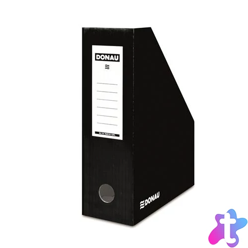 Iratpapucs, karton, 100 mm, DONAU, fekete