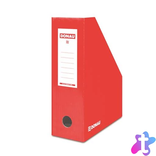 Iratpapucs, karton, 100 mm, DONAU, piros