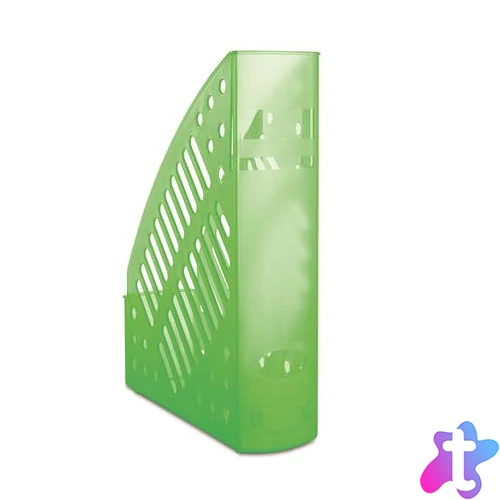 Iratpapucs, műanyag, 70 mm, DONAU, áttetsző zöld