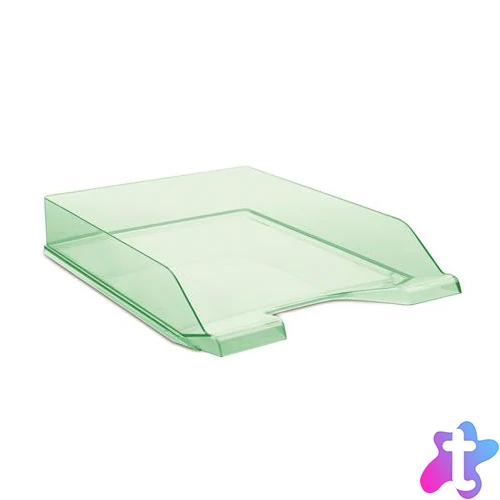 Irattálca, műanyag, DONAU, áttetsző zöld