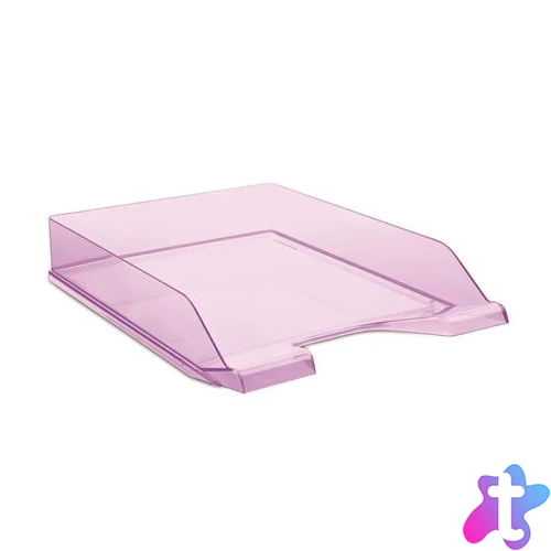 Irattálca, műanyag, DONAU, áttetsző lila