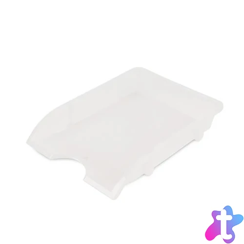 Irattálca, műanyag, törhetetlen, DONAU "Solid", fehér