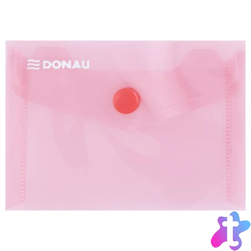 Irattartó tasak, A7, PP, patentos, DONAU, piros