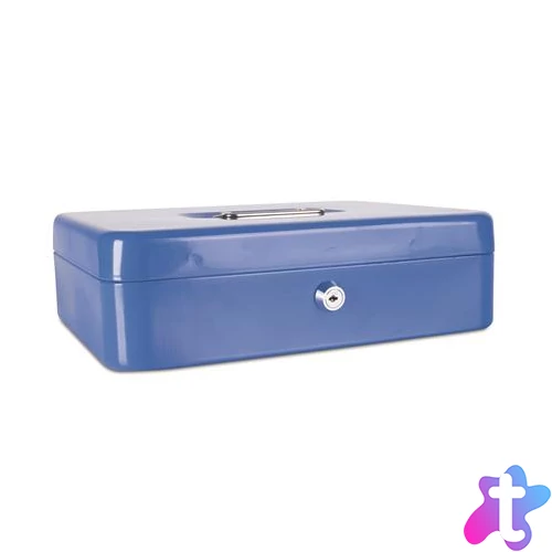 Pénzkazetta, 30x24x9 cm, DONAU, kék