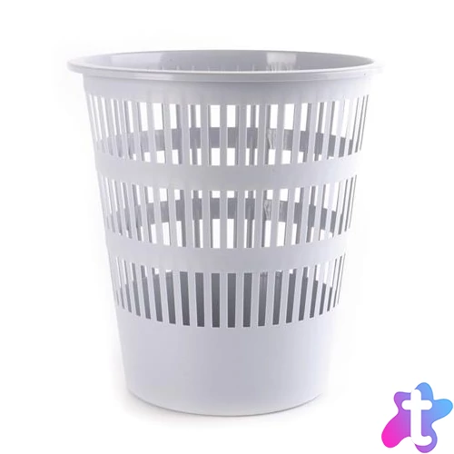 Papírkosár, 16 liter, DONAU, szürke