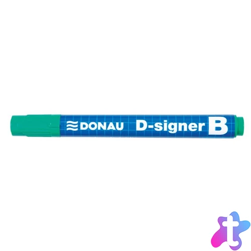 Táblamarker, 2-4 mm, kúpos, DONAU "D-signer B", zöld