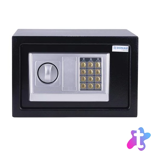 Bútorszéf, elektronikus zár, 310x200x200 mm, DONAU "Tech", fekete
