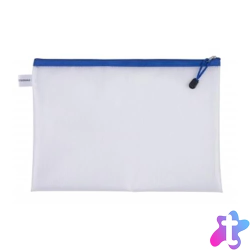 Rendszerező tasak, cipzáras, A4, 343x246 mm, DONAU, kék