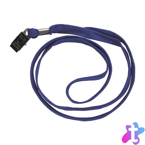 Azonosítókártya-tartó, nyakba akasztható, DONAU, kék