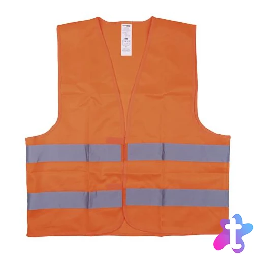 Mellény, jól láthatósági, 2XL méret, DONAU "Safety", narancssárga